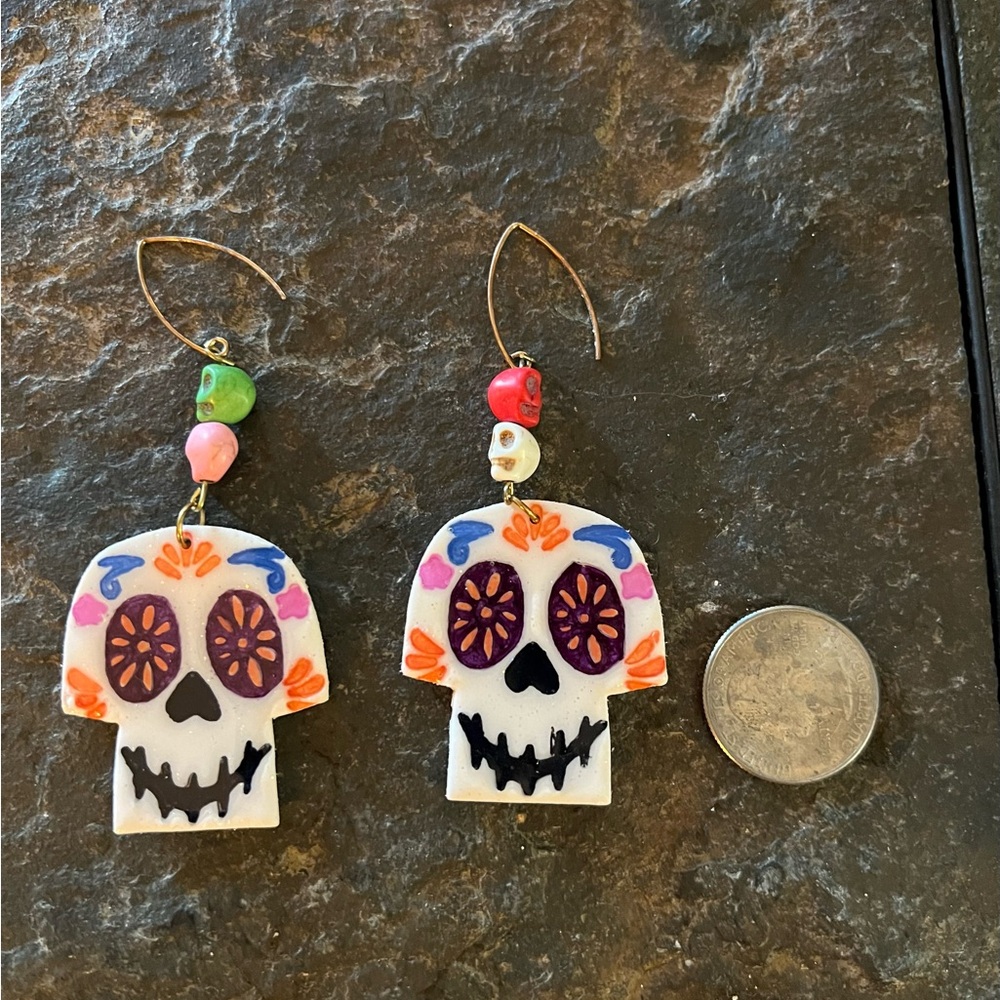 Sugar skull earrings